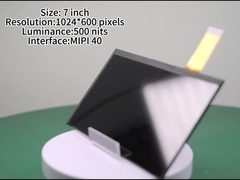 7 Zoll IPS-LCD-Display mit 1024*600 Pixeln Leuchtstärke 500nits Außenbildschirm mit hoher Helligkeit